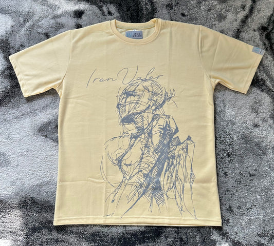 "Vortex" Cream Iron Valor Tee